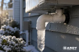 Frozen Condensate Pipe